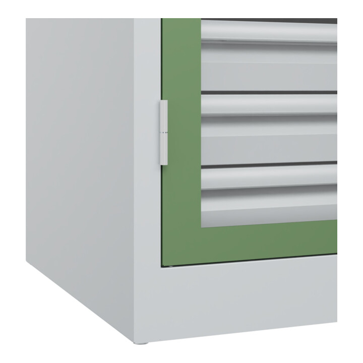 C+P Armoire lourde Acurado Pro 1950 x 1000 x 600 mm 7035/6011