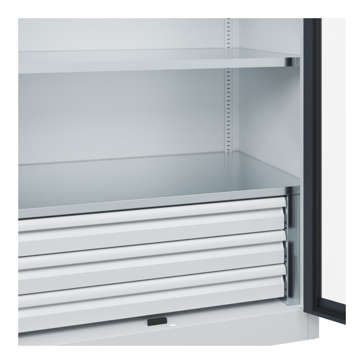 C+P Armoire lourde Acurado Pro 1950 x 1000 x 600 mm 7035/7016