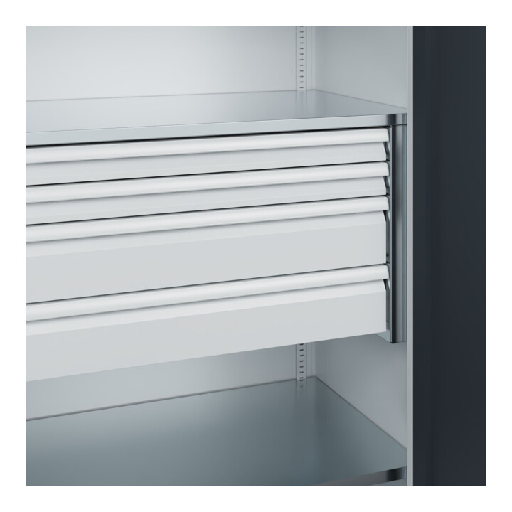 C+P Armoire lourde Acurado Pro 1950 x 1000 x 600 mm 7035/7016