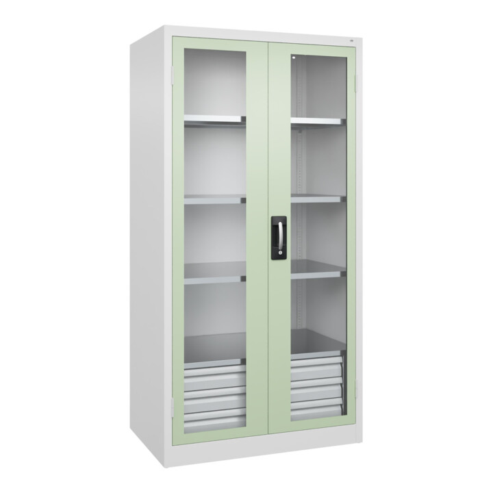 C+P Armoire lourde Acurado Pro 1950 x 1000 x 600 mm 9016/6019