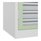 C+P Armoire lourde Acurado Pro 1950 x 1000 x 600 mm 9016/6019