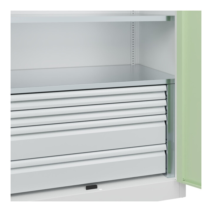 C+P Armoire lourde Acurado Pro 1950 x 1000 x 600 mm 9016/6019