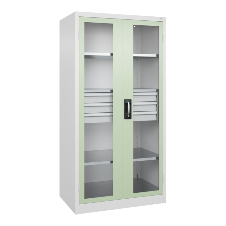 C+P Armoire lourde Acurado Pro 1950 x 1000 x 600 mm 9016/6019
