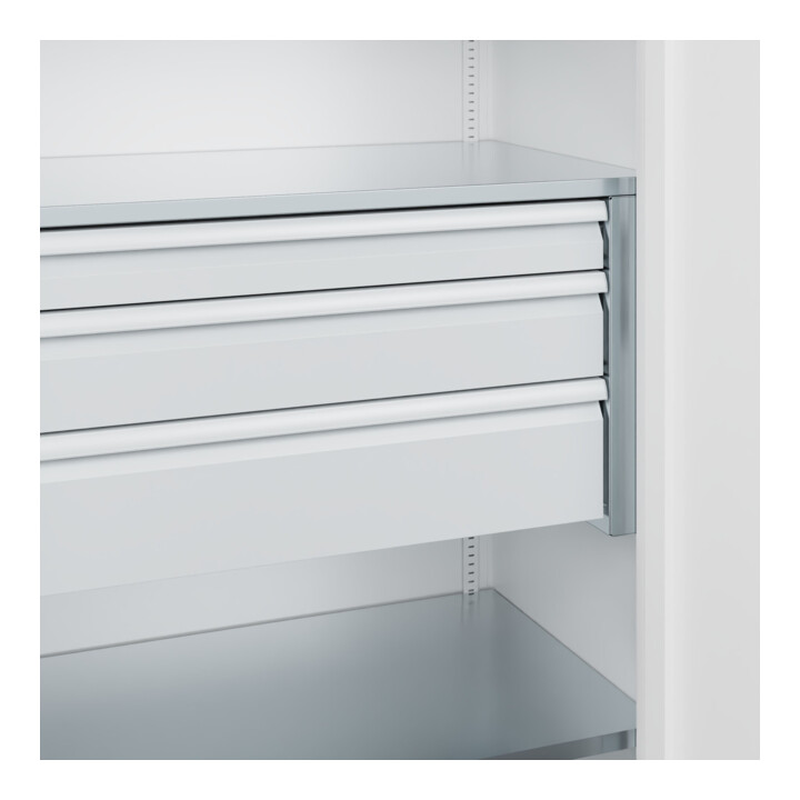 C+P Armoire lourde Acurado Pro 1950 x 1000 x 600 mm 9016/9016