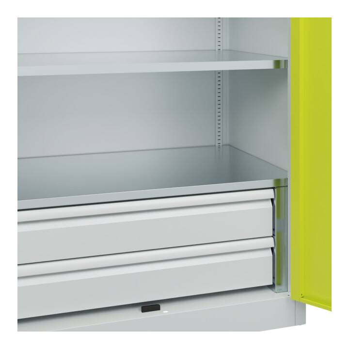 C+P Armoire lourde Acurado Pro 1950 x 1000 x 600 mm avec tiroirs