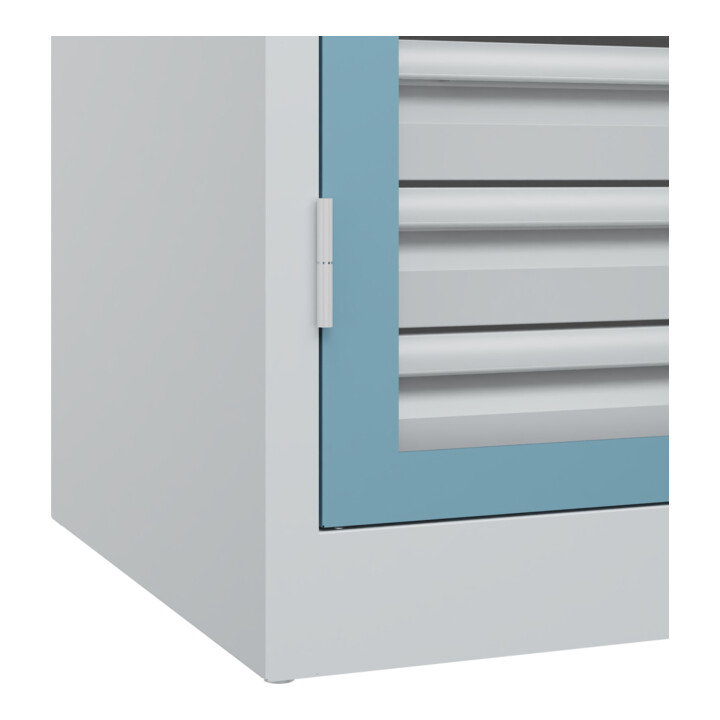 C+P Armoire lourde Acurado Pro 1950 x 1000 x 600 mm avec tiroirs 7035/0010
