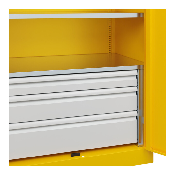 C+P Armoire lourde Acurado Pro 1950 x 1000 x 600 mm avec tiroirs