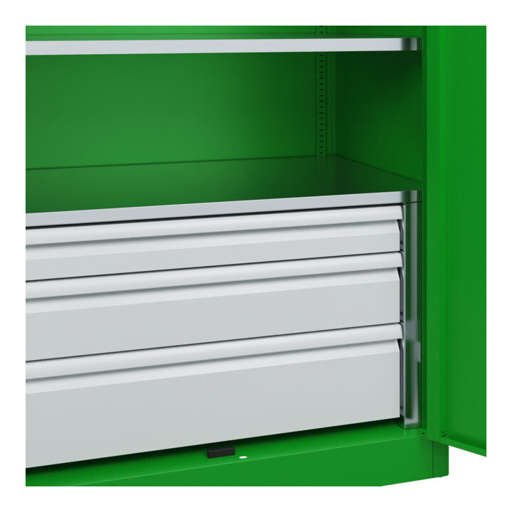 C+P Armoire lourde Acurado Pro 1950 x 1000 x 600 mm avec tiroirs