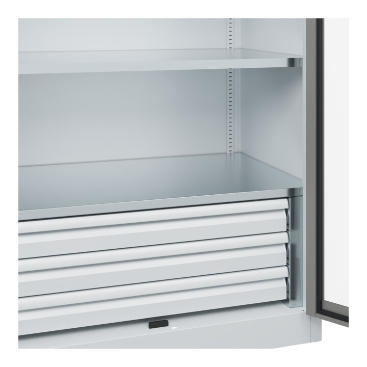 C+P Armoire lourde Acurado Pro 1950 x 1000 x 600 mm avec tiroirs