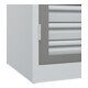 C+P Armoire lourde Acurado Pro 1950 x 1000 x 600 mm avec tiroirs