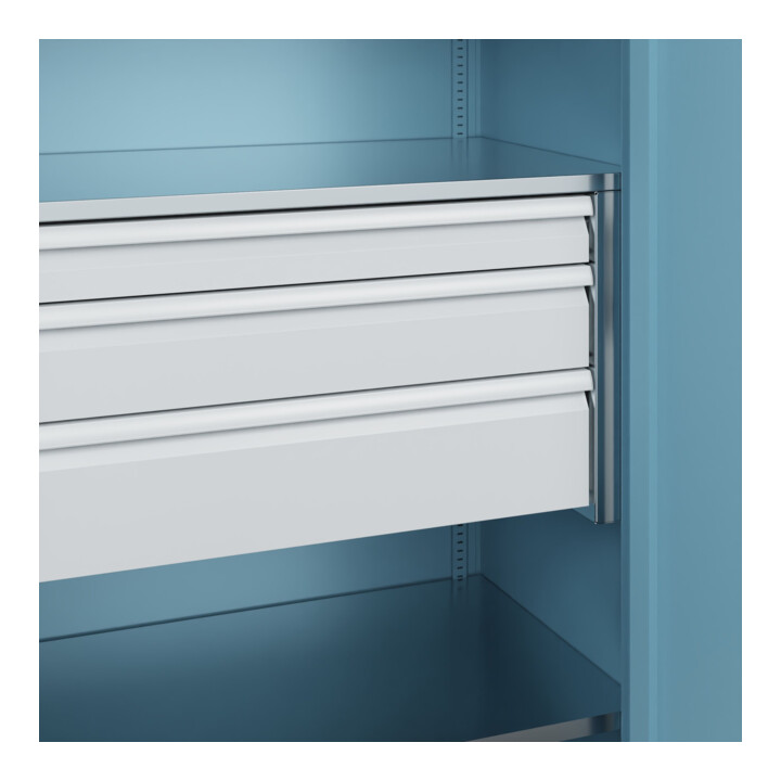 C+P Armoire lourde Acurado Pro 1950 x 1000 x 600 mm avec tiroirs