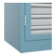 C+P Armoire lourde Acurado Pro 1950 x 1000 x 600 mm avec tiroirs