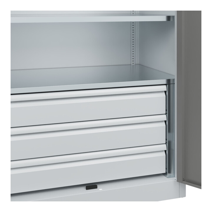C+P Armoire lourde Acurado Pro 1950 x 1000 x 600 mm avec tiroirs