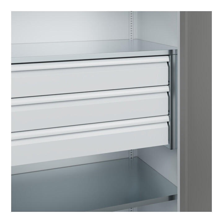 C+P Armoire lourde Acurado Pro 1950 × 1000 × 600 mm avec tiroirs