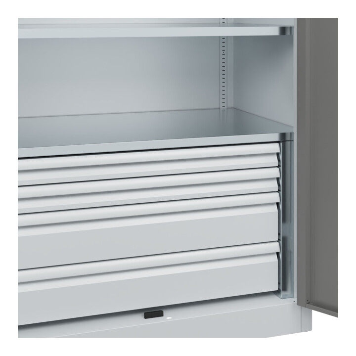 C+P Armoire lourde Acurado Pro 1950 × 1000 × 600 mm avec tiroirs