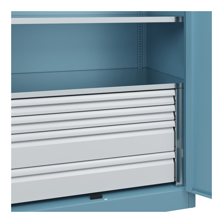 C+P Armoire lourde Acurado Pro 1950 x 1000 x 600 mm avec tiroirs