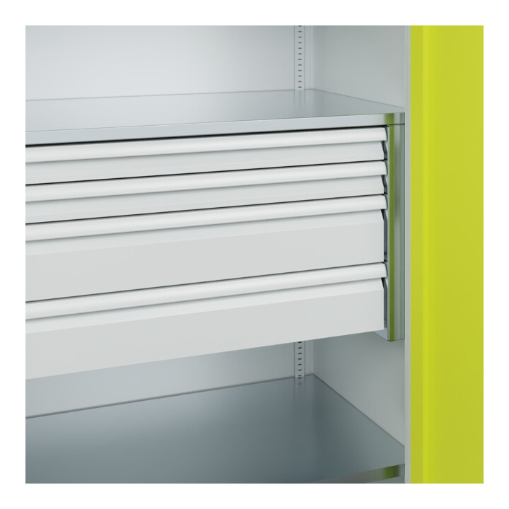 C+P Armoire lourde Acurado Pro 1950 x 1000 x 600 mm avec tiroirs