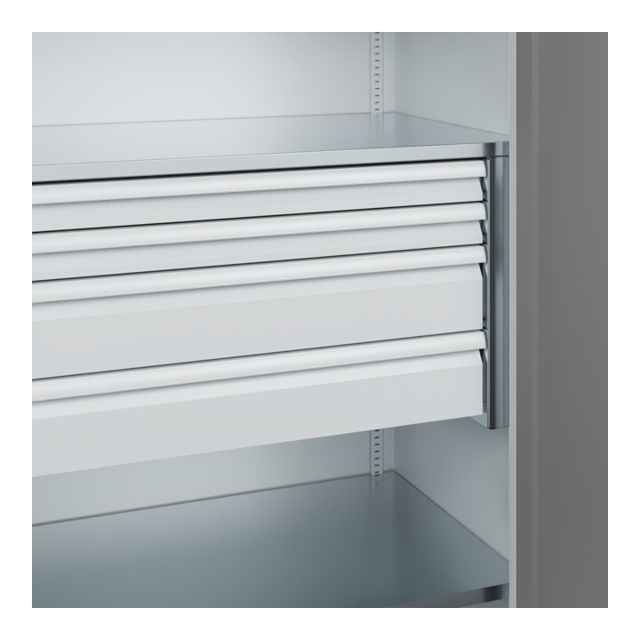 C+P Armoire lourde Acurado Pro 1950 × 1000 × 600 mm avec tiroirs