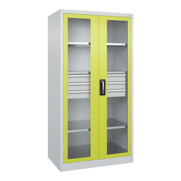 C+P Armoire lourde Acurado Pro 1950 × 1000 × 600 mm avec tiroirs