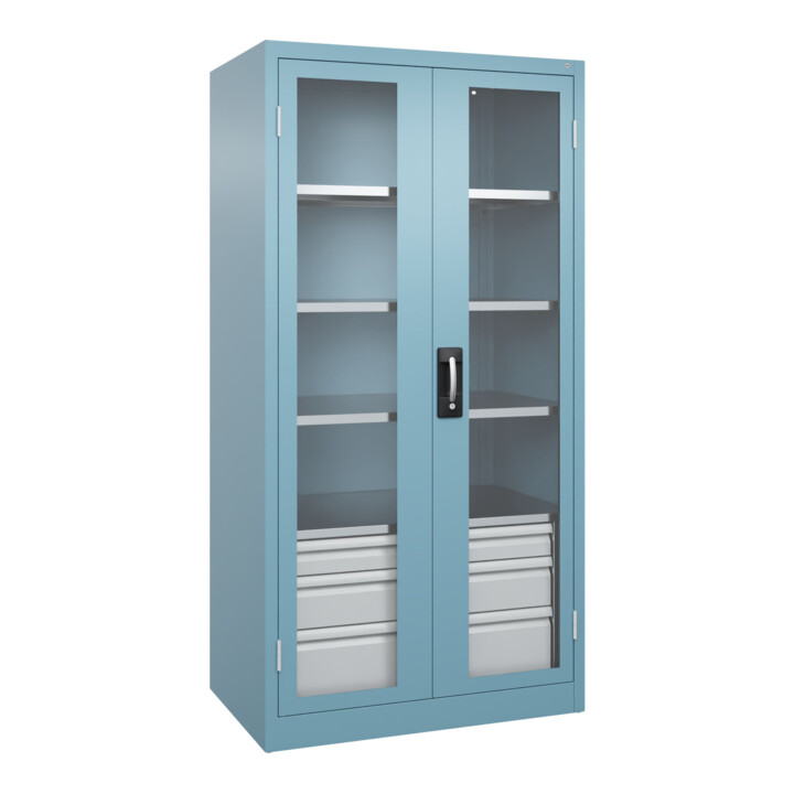 C+P Armoire lourde Acurado Pro 1950 x 1000 x 600 mm avec tiroirs