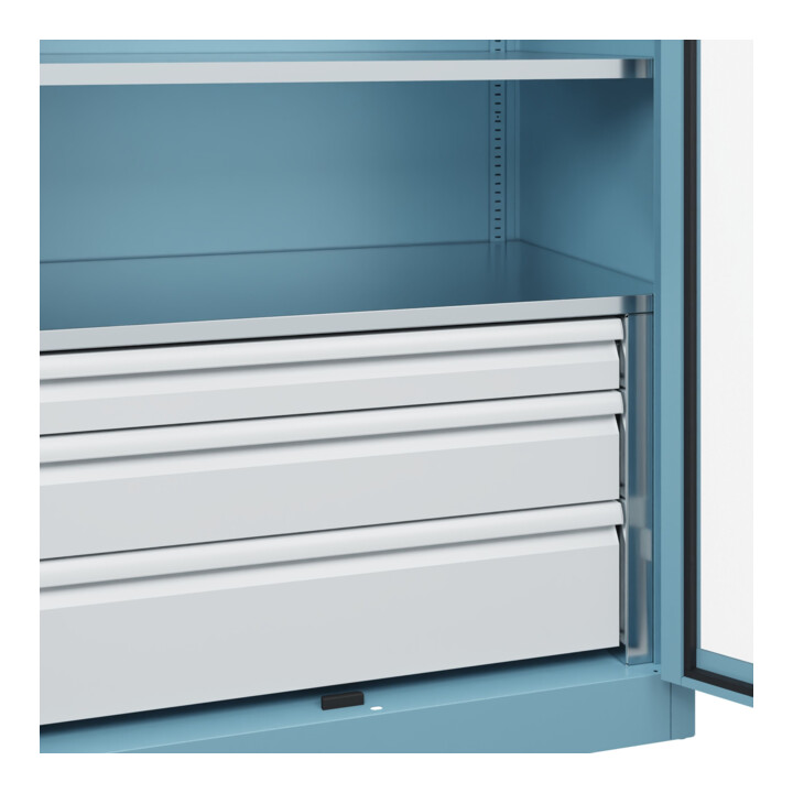 C+P Armoire lourde Acurado Pro 1950 x 1000 x 600 mm avec tiroirs