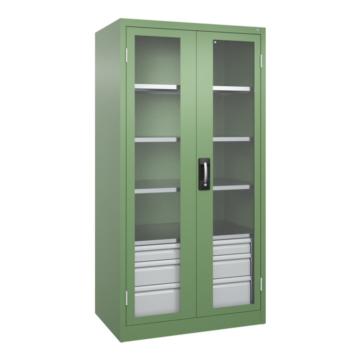 C+P Armoire lourde Acurado Pro 1950 x 1000 x 600 mm avec tiroirs