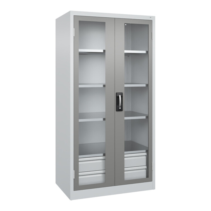 C+P Armoire lourde Acurado Pro 1950 × 1000 × 600 mm avec tiroirs