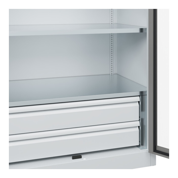 C+P Armoire lourde Acurado Pro 1950 × 1000 × 600 mm avec tiroirs