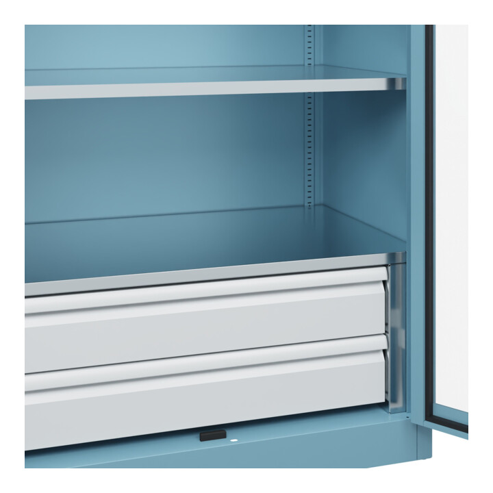 C+P Armoire lourde Acurado Pro 1950 x 1000 x 600 mm avec tiroirs