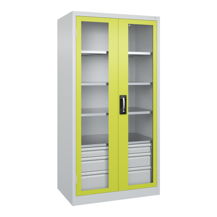 C+P Armoire lourde Acurado Pro 1950 x 1000 x 600 mm avec tiroirs
