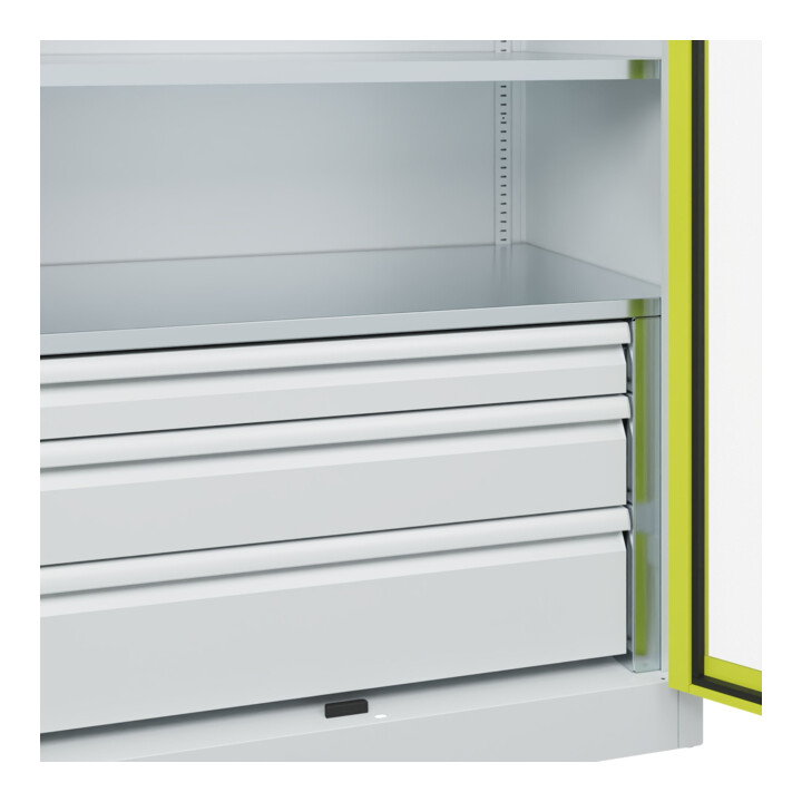 C+P Armoire lourde Acurado Pro 1950 x 1000 x 600 mm avec tiroirs
