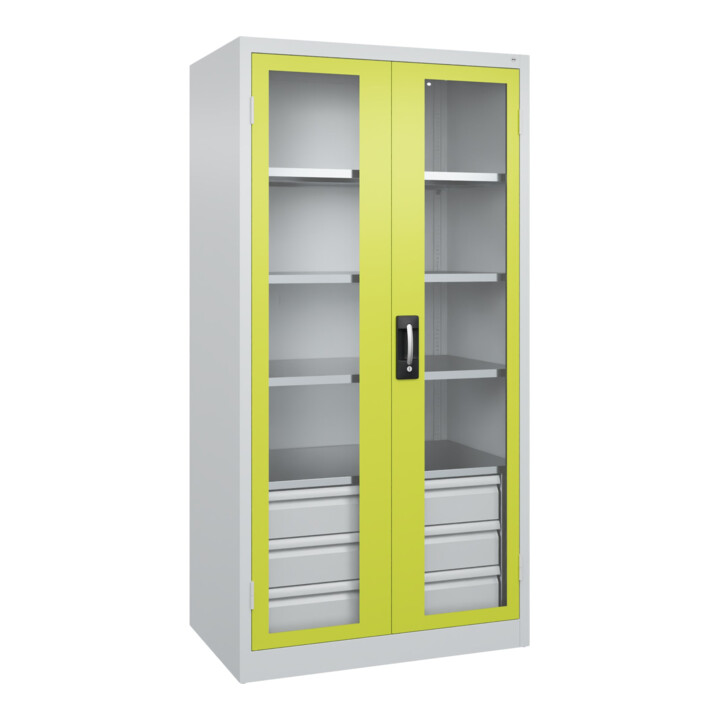 C+P Armoire lourde Acurado Pro 1950 × 1000 × 600 mm avec tiroirs