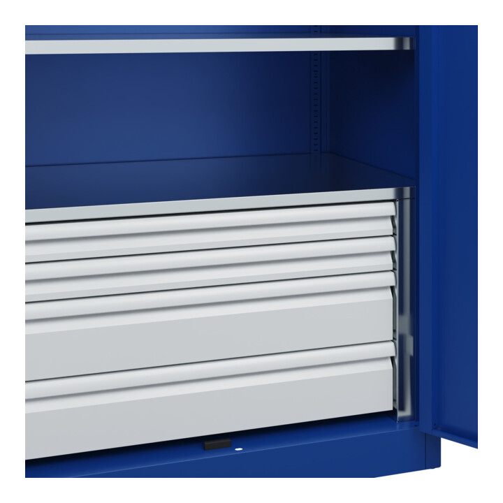 C+P Armoire lourde Acurado Pro 1950 × 1000 × 600 mm bleu