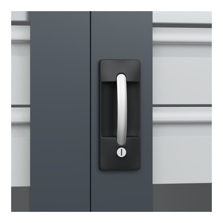 C+P Armoire lourde Acurado Pro 1950 x 1000 x 600 mm gris anthracite