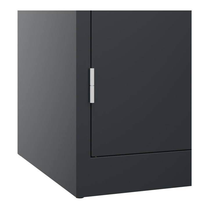C+P Armoire lourde Acurado Pro 1950 x 1000 x 600 mm gris noir