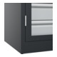 C+P Armoire lourde Acurado Pro 1950 x 1000 x 600 mm gris noir