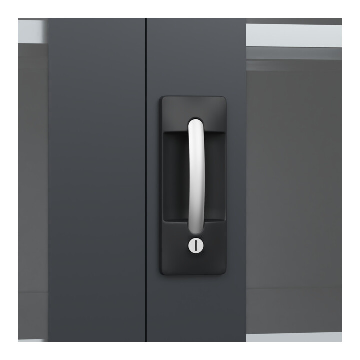 C+P Armoire lourde Acurado Pro 1950 x 1000 x 600 mm gris noir