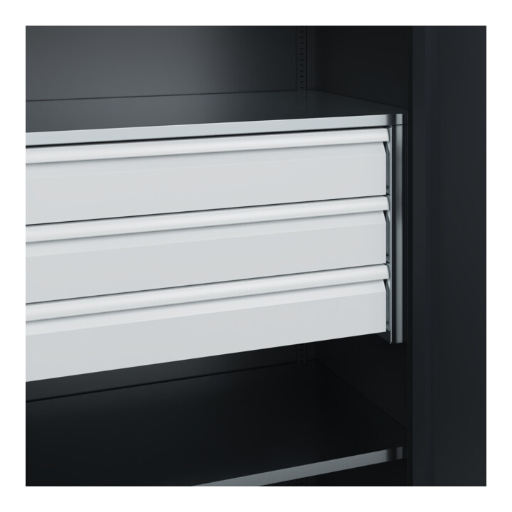 C+P Armoire lourde Acurado Pro 1950 x 1000 x 600 mm RAL 7021
