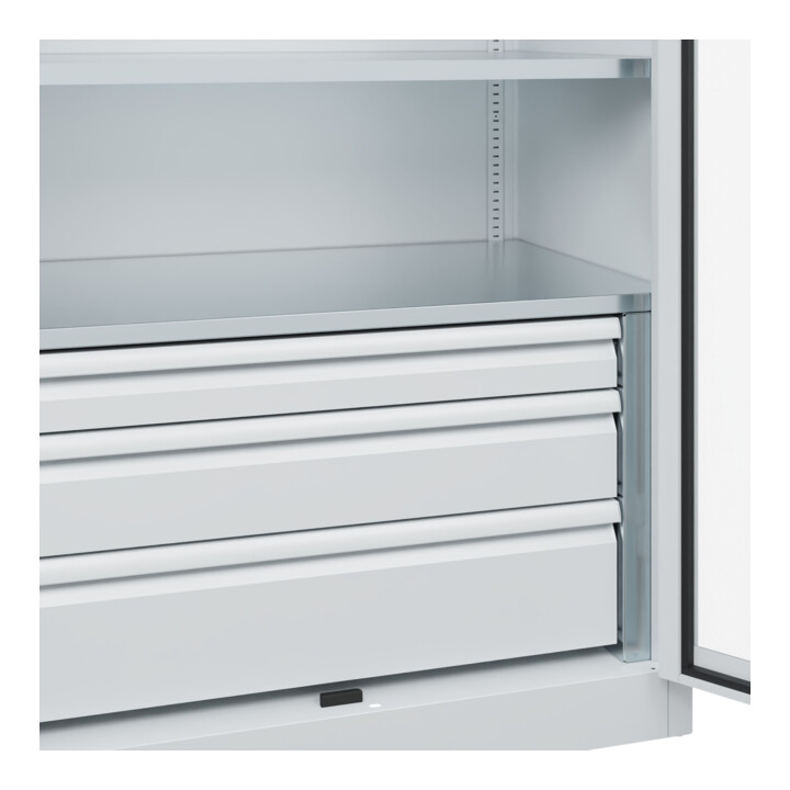 C+P Armoire lourde Acurado Pro 1950 x 1000 x 600 mm RAL 7035