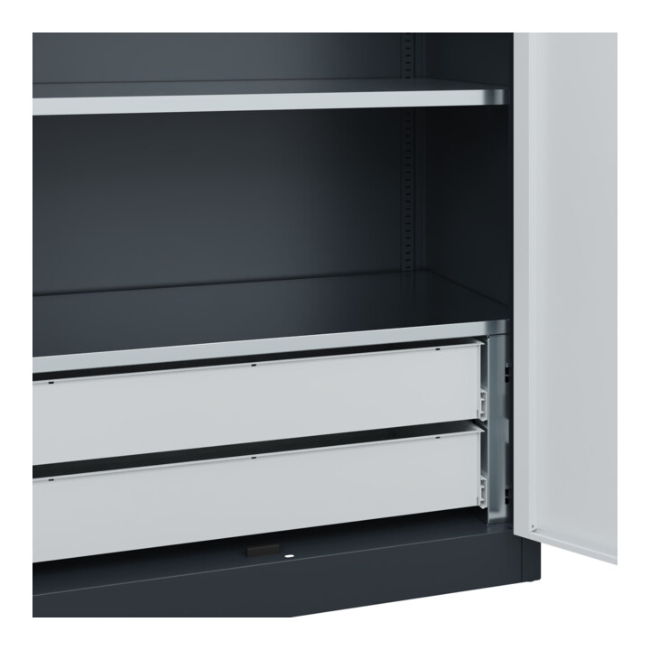 C+P Armoire lourde Acurado Pro 1950 x 1200 x 500 mm 7016/7035