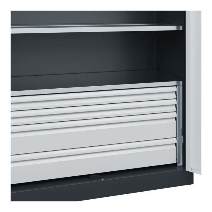 C+P Armoire lourde Acurado Pro 1950 x 1200 x 500 mm 7016/7035