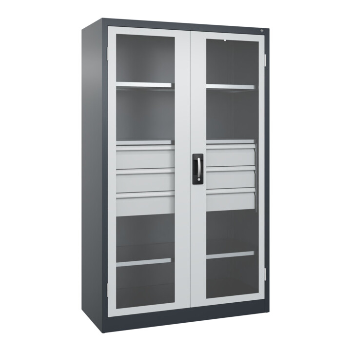 C+P Armoire lourde Acurado Pro 1950 x 1200 x 500 mm 7016/7035