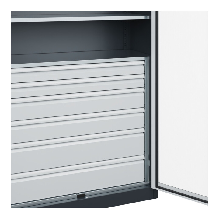 C+P Armoire lourde Acurado Pro 1950 x 1200 x 500 mm 7016/7035