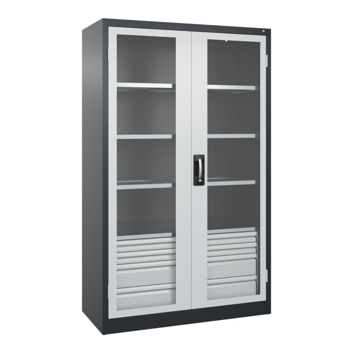C+P Armoire lourde Acurado Pro 1950 x 1200 x 500 mm 7021/7035