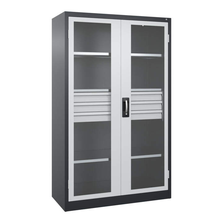 C+P Armoire lourde Acurado Pro 1950 x 1200 x 500 mm 7021/7035