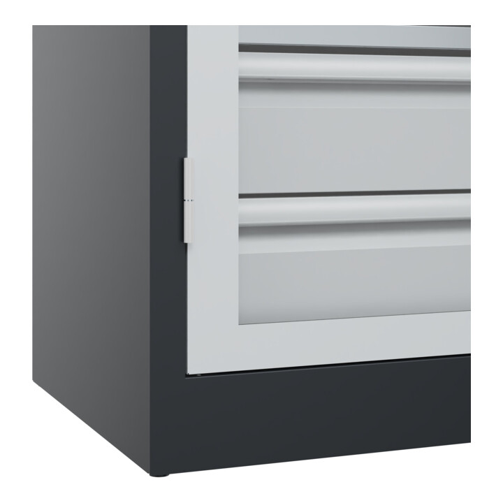 C+P Armoire lourde Acurado Pro 1950 x 1200 x 500 mm 7021/7035