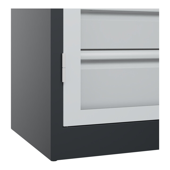C+P Armoire lourde Acurado Pro 1950 x 1200 x 500 mm 7021/7035