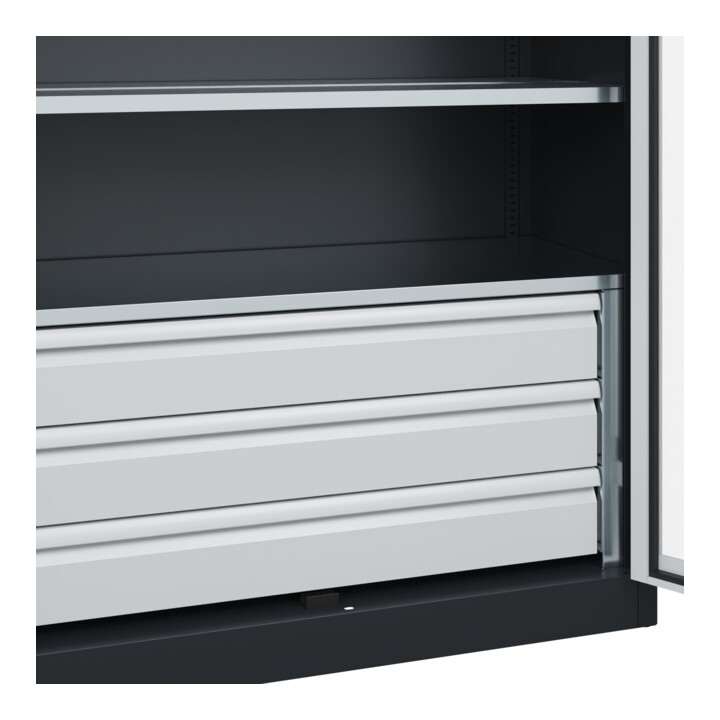 C+P Armoire lourde Acurado Pro 1950 x 1200 x 500 mm 7021/7035