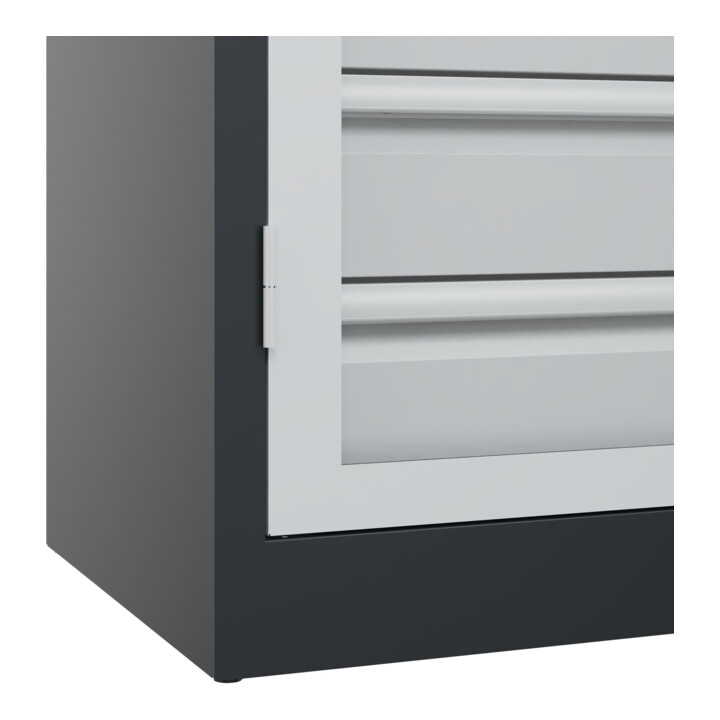 C+P Armoire lourde Acurado Pro 1950 x 1200 x 500 mm 7021/7035
