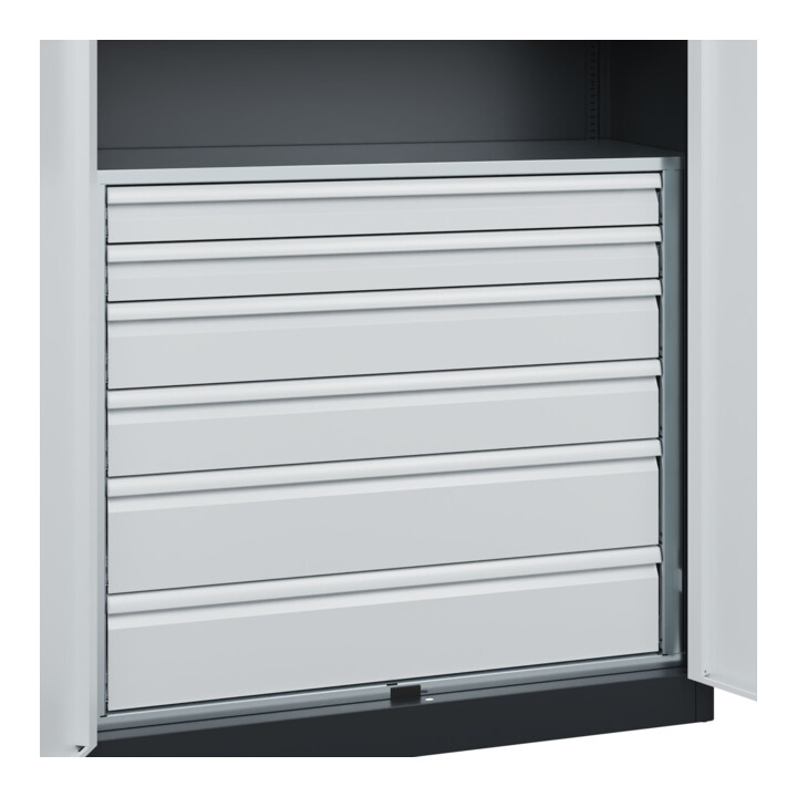 C+P Armoire lourde Acurado Pro 1950 x 1200 x 500 mm 7021/7035